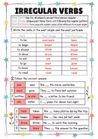Vorschau - Arbeitsblätter - Englisch Irregular Verbs Exercises Worksheets English Verbs - Seite 2