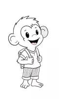 Vorschau - selbst erstellte Cliparts/Grafiken - Cliparts: Affen / Äffchen / monkeys / singes - Seite 3