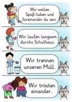 Vorschau - Poster - Klassenregeln Wolfklasse Klassentier Wolf - Seite 1