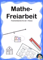 Vorschau - Aufgabenkarten - Mathe-Freiarbeit: Aufgabenkarten für den Folienstift | 1. Klasse - Deckblatt