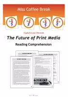 Vorschau - Arbeitsblätter - The Future of Print Media (Reading Comprehension ) - Deckblatt