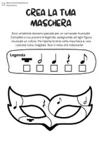 anteprima - Esercizi - Maschere di Carnevale a tema musicale - Pagina di copertina