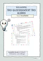 Vorschau - Arbeitsblätter - Ethik Rollenspiel - das Gleichgewicht des Klimas - Deckblatt
