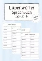 Vorschau - Aufgabenkarten - Lernwörter: Lupenwörter (Sprachbuch Jo-Jo 4) - Deckblatt