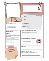 Vorschau - Arbeitsblätter - About me - Introduce yourself in English EFL Class - Seite 1
