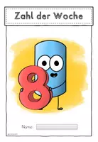 Vorschau - Arbeitsblätter - Zahl der Woche: Zahlenmappe 8 - Seite 3