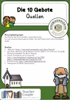 Vorschau - Stundenentwürfe - Die 10 Gebote - Stationenarbeit - Seite 2