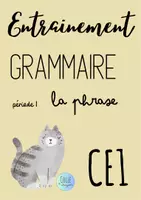 Aperçu - Apprentissages en autonomie - Colle et crayon / Entrainement Grammaire / la phrase - Page de couverture
