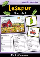 Vorschau - Arbeitsblätter - Lesespur Bauernhof | Deutsch 1. Klasse | Lesespurgeschichte | lesen lernen - Deckblatt