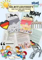 Vorschau - Stundenentwürfe - 🥨Tag der Deutschen Einheit - A5 (Selbstlern)heft - Deckblatt