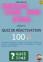 Aperçu - Jeux - Quizz de réactivation de la mémoire toutes matières - Page 1