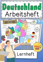 Vorschau - Arbeitsblätter - Deutschland Bundesländer / Arbeitsheft - Deckblatt