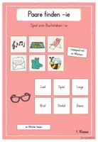 Vorschau - Spiele - Paare finden Wörter mit -ie - Deckblatt