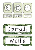 Vorschau - Anderer Materialtyp - Stundenplan: Karten (Wochentage, Stunden, Fächer) - Seite 3