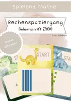 Vorschau - Anderer Materialtyp - Rechenspaziergang Geheimschrift - 3fach differenziert - Deckblatt