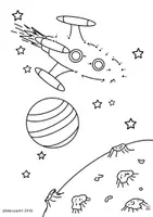 Vorschau - Arbeitsblätter - Von Punkt zu Punkt „Rakete“ (1-20) - Deckblatt
