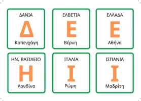 Προεπισκόπηση - Flashcards - Χώρες Ευρωπαϊκές από τα γράμματα της ΑΒ- πρωτεύουσες - Σελίδα 2