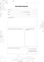 Vorschau - Arbeitsblätter - Buchrezension (Raster) - Seite 1