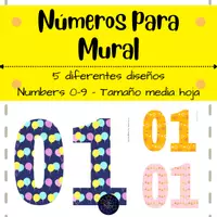Vista previa - Decoración del aula - Números para decorar el salón de clases o mural de clase - Portada
