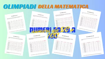 anteprima - Esercizi - Olimpiadi della matematica per i numeri da 20 a 100 - Pagina di copertina