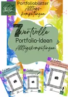 Vorschau - Anderer Materialtyp - Portfolio-Blätter Alltagskompetenzen - Deckblatt