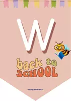 anteprima - Poster - Bandierine Welcome Back to school - Pagina di copertina