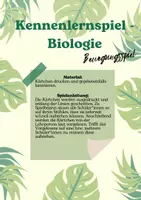 Vorschau - Spiele - Kennenlernspiel - Biologie - Deckblatt