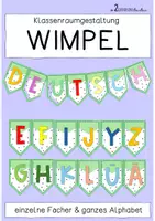 Vorschau - Mal- und Bastelvorlagen - Wimpelketten - Deckblatt
