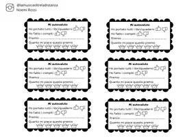anteprima - Materiale di supporto/inclusione - Etichette autovalutazione materiale scolastico e compiti - Pagina di copertina