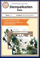 Vorschau - Anderer Materialtyp - Stempelkarten: Klassentier Rabe (Verstärkungs-/Belohnungssystem/Token) - Deckblatt
