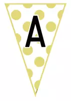 Vorschau - Poster - Buchstabenwimpel gelb ganzes Alphabet groß+klein - Seite 1
