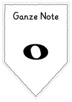 Vorschau - Mal- und Bastelvorlagen - Wimpelkette Noten- und Pausenwerte - Seite 3