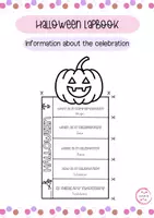Vista previa - Hojas de trabajo - HALLOWEEN LAPBOOK - Characteristics of the celebration - Portada
