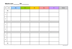 Vorschau - Lehrpläne/Lehrermaterial - Lehrerkalender Teil 2: editierbare Wochenplanung + Stundenplan - Seite 3