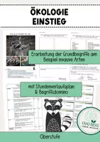 Vorschau - Stundenentwürfe - Arbeitsmaterial Einstieg in die Ökologie Oberstufe - Deckblatt