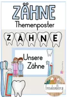 Vorschau - Präsentationen/Tafelbilder - Themenplakat - Zähne - Deckblatt