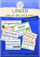 Vorschau - Präsentationen/Tafelbilder - Längen: Tafelmaterial (km, m, dm, cm & mm) - Deckblatt