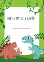 Vorschau - Mal- und Bastelvorlagen - Dinosaurier Malbuch: 12 kreative Ausmalbilder für Kinder - Seite 1