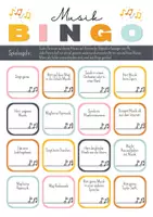 Vorschau - Arbeitsblätter - Musik Bingo - Deckblatt
