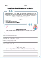 Vorschau - Arbeitsblätter - Kommasetzung bei Ausrufen Klasse 5/6 (Zeichensetzung) - Seite 1