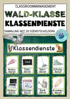Vorschau - Poster - KLASSENDIENSTE | 2 Versionen | Classroom Management - Deckblatt