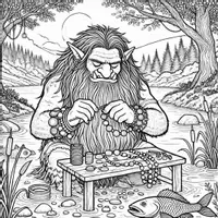 Vorschau - Mal- und Bastelvorlagen - Troll Ausmalbilder (50 Malvorlagen) inkl. Stundenentwurf (PDF) - Seite 3