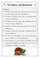 Vorschau - Stundenentwürfe - Erntedank Grundschule: Danke Füllhorn mit Schreibanlass basteln - Seite 3