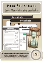 Vorschau - Arbeitsblätter - Einen Zeitstrahl zur eigenen Geschichte erstellen (Präsentation, Arbeitsblätter + Beispiellösung) - Deckblatt
