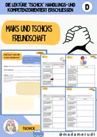 Vorschau - Unterrichtsreihen - Maiks und Tschicks Freundschaft im Buch "Tschick" - Deckblatt