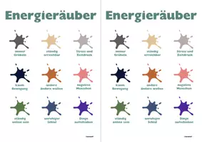 Vorschau - Bildkarten - Energieräuber vs. Energiegeber im Kartenformat - Seite 3