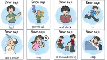 Vorschau - Spiele - Bildkarten für das Spiel "Simon says" - Seite 2