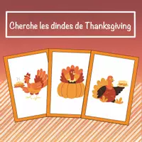 Aperçu - Cartes / Images - Cherche les dindes de Thanksgiving - Page de couverture