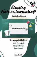Vorschau - Stundenentwürfe - PPT & Stundenentwurf Protokollieren inkl Lösungen - Teil 4 - Einstieg NaWi - Deckblatt