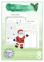 Vorschau - Arbeitsblätter - Brief ans Christkind - Brief an den Weihnachtsmann - Deckblatt